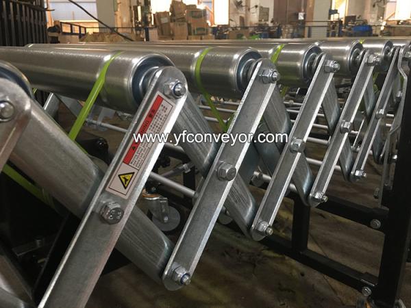 Manufacturer Expandable Extendable Powered Flexible Conveyor with Belt Drive Rollers