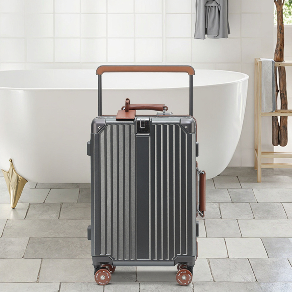 20in Business Travel Luggage Suitcase Silent Wheels Aluminum 24 Inch Suitcase
