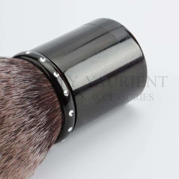 ISO14001 Alminum Handle Kabuki Cosmetic Brush Dome Shaped Makeup Brush