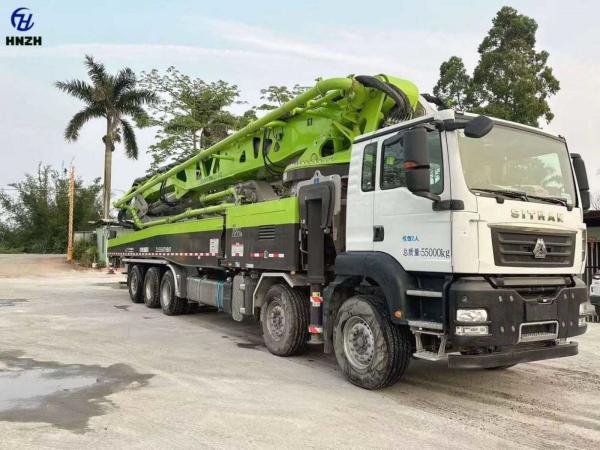 Used Zoomlion 70M Concrete Pump Truck ZLJ5550THBKF 70X-6RZ Second Hand  Construction Equipment for readymix 