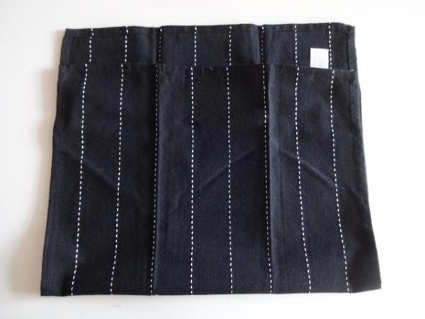 Yarn Dyed Kitchen Towel Black with White Strip 16x28inch