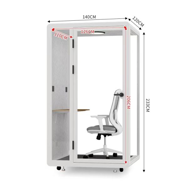 Portable Acoustic Phone Booth Karaoke Modern Privacy Booth For Open Office