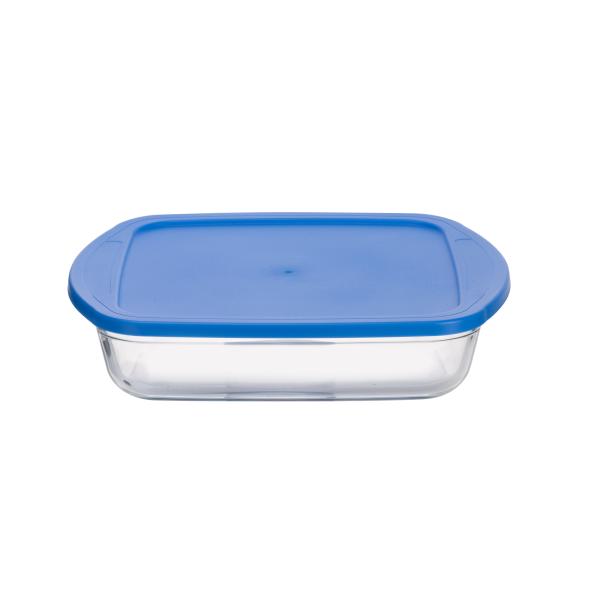 Simple PP Lid Food Glass Bakeware Glass Oven Dish 1000ml 1400ml 1600ml 2600ml 3600ml
