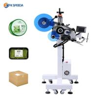 FK835 Material de embalagem de madeira Flat Surface Feeder Labeler Assembly Line Labeling Machine