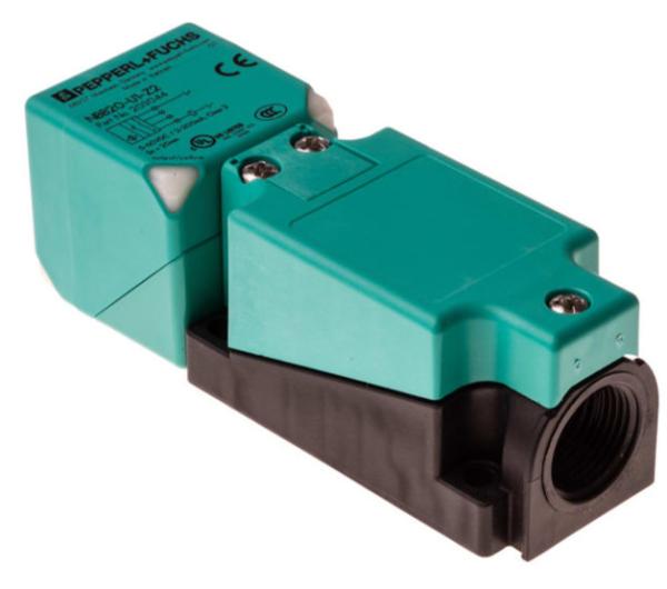 Sensor inductivo Pepperl-FuchsNBB20-U1-Z2 Cabeza del sensor bidireccional y giratorio < 20 mm de descarga < 2 alambres de corriente continua < 2 LEDs indicador para visibilidad de 360 °