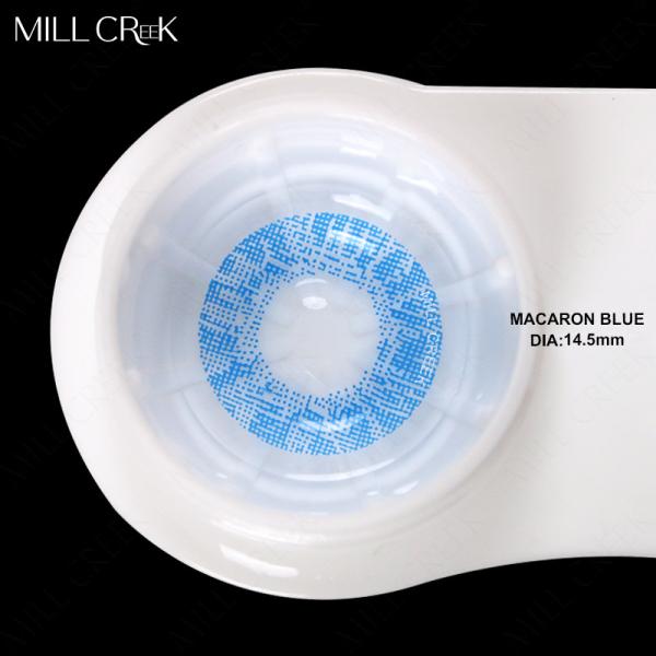 14.0mm Colored hazel Blue Eye Contact Lenses Looking Fresh Circle For Costume