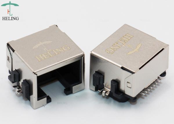 8P8C Single Port Low Profile SMT RJ45 Jack -40 ℃ To 85 ℃ Operating Temperature