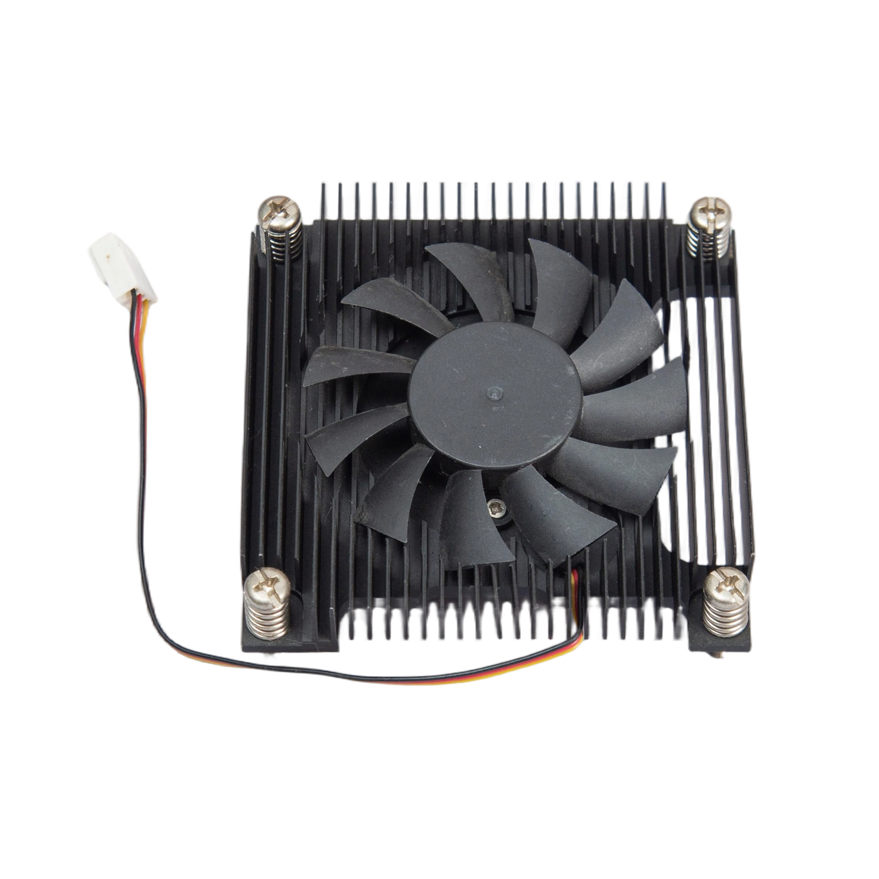 Low Profile Aluminum Heatsink with DC Fan for Industrial Control Equipment