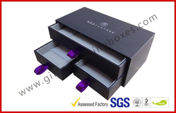 Embossed Stylish Jewelry Apparel Gift Boxes , Rigid Gift Boxes with Lids