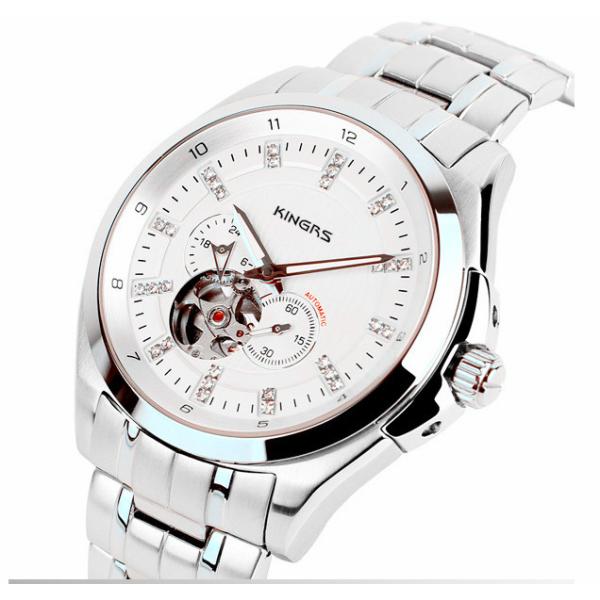 Stainless Steel Skeleton Men's Mechanical Automatic Watch OEM