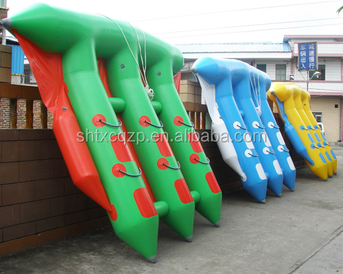 Custom 0.9mm PVC Tarpaulin Boat Towable Tube Water Games China Manufacturer