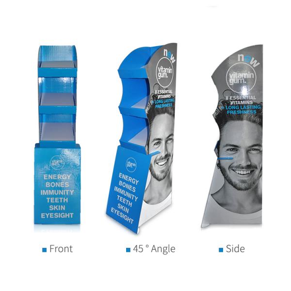 Cheap Price Cardboard Pallet Chewing Gum Display Stand Rack Wholesale from China