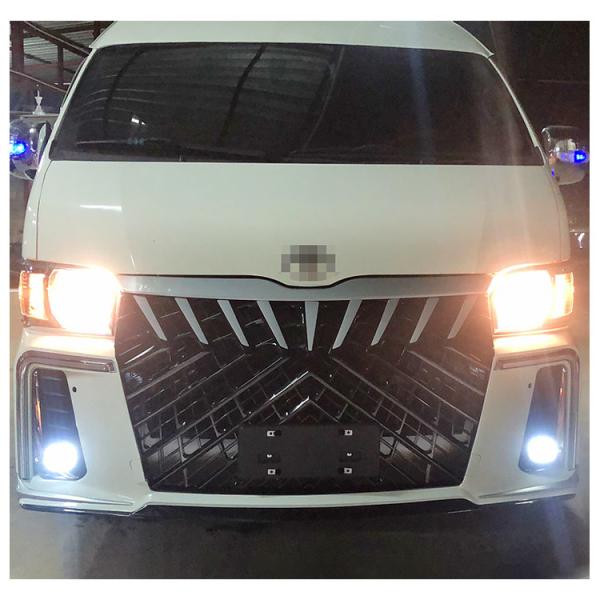 ABS Plastic Car Body Kit Facelift Front Rear Bumper Front Grille Hiace 2018+