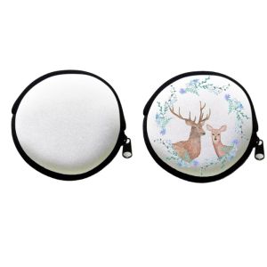Diy Small Neoprene Blank Sublimation Coin Purse Custom Coin Pouch