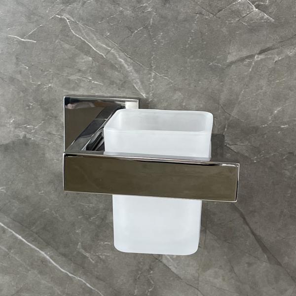 Square Soap Dish Toothbrush Holder Sus304 Wall Mounted Bathroom Tumbler Holder