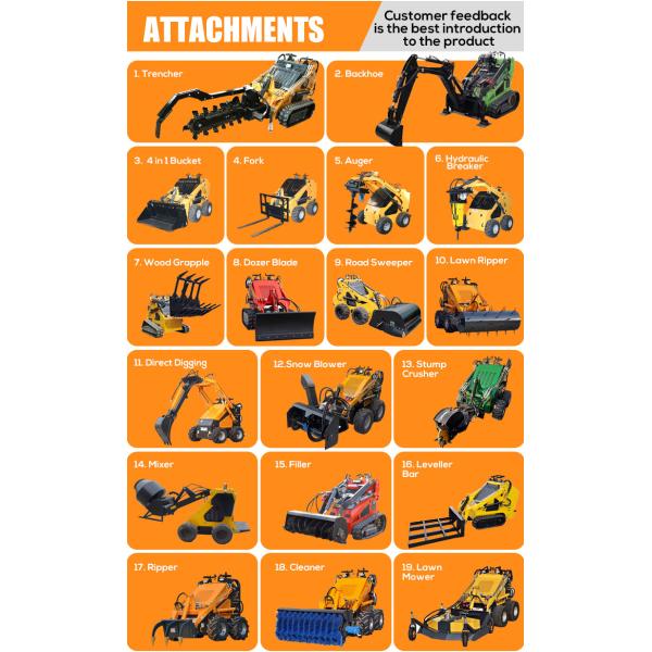 Free Shipping Mini Skid Steer Loader EPA/EURO 5 diesel Mini Skid Steer Loaders Mini Wheel Loader