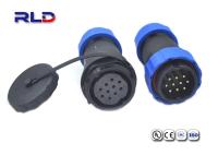 Circular plástica da tela 250VAC SP13 4 Pin Waterproof Plug IP68 do diodo emissor de luz