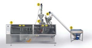 Remplissage de sachet de Doypack et matériel d'acier au carbone de la machine à