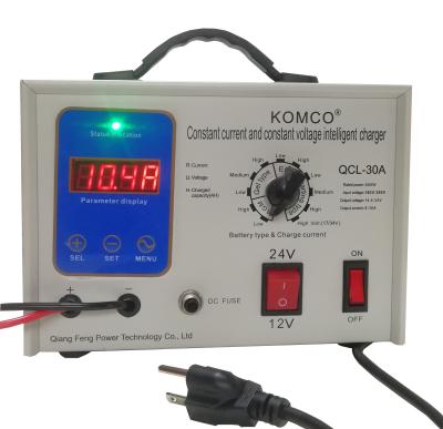 Customized 30Amps EV Battery Chargers For AGM, STD, Gel, Deep Cycle Batteries