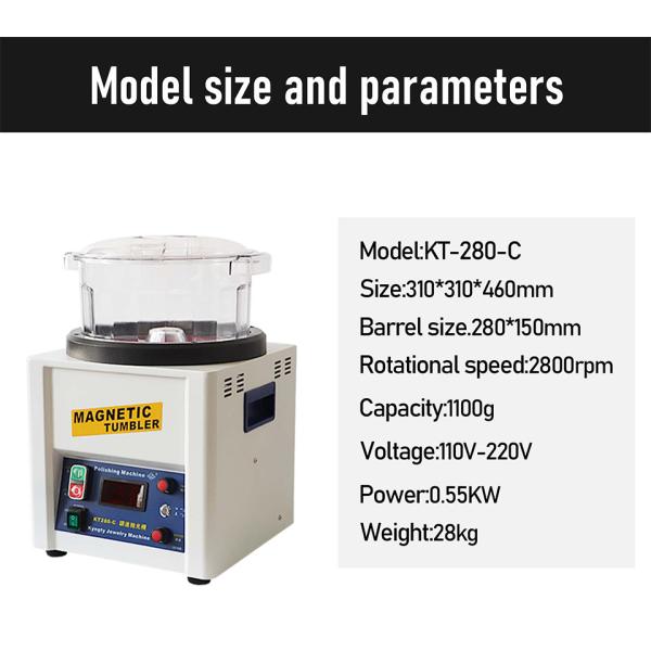 Vaso magnético With Digital Display de la joyería de TOKTOS 2800 RPM