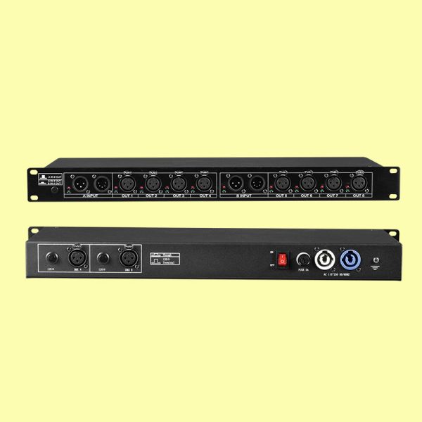 Nebula 8 Way Output DMX Splitter Controller 8-way Channel Isolated Artnet Signal Amplifier Spliter DMX Splitter