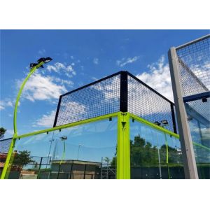 Customized Padel Court Fence with 50x50mm Galvanized +PVC Coated Metal Mesh for Tennis Courts