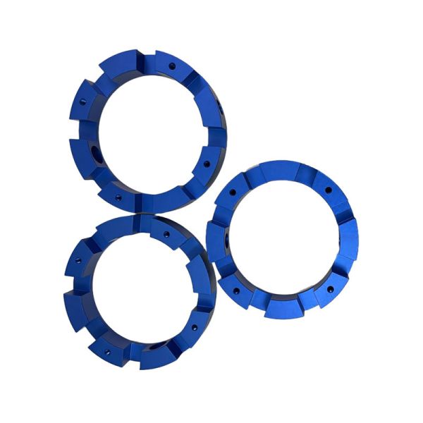 Customized CNC Turning Milling Parts with Blue Oxidation Surface Finish and ±0.002~0.005mm Tolerance ISO9001 Certified Precision Machined Components