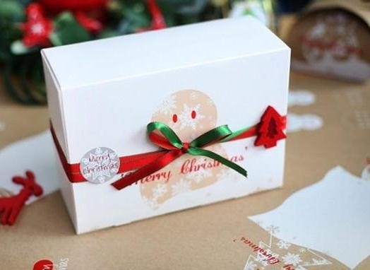 Customized Paper Small Christmas Gift Boxes / Xmas Wrapping Boxes