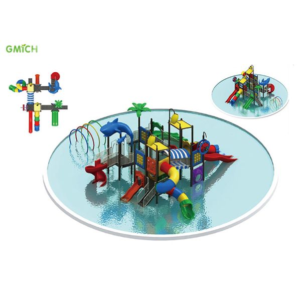 Durable Aqua Park Water Slide Commercial Water Play Equipment Customizable
