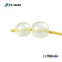 Catéter estéril de látex de foley de doble globo catéter triple de 40 cm con función de válvula personalizable