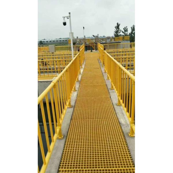 Желтые зеленые решетки пола дорожки 1220*3660mm 1220*2440mm FRP крыши стеклоткани солнечные