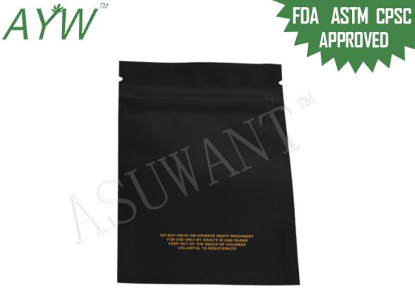 Healthy Matte Mylar Tiny k Bags For Drugs , Food Bags Packaging With Top Opened Zipper