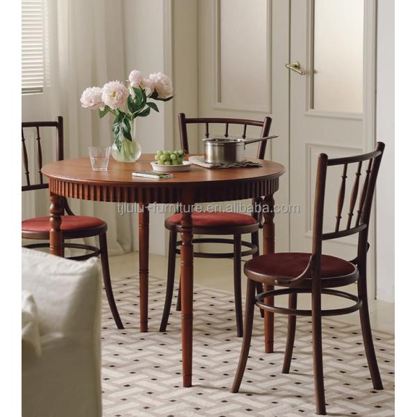 Muebles de comedor Madera maciza Veludo de madera clásica de lujo usado antiguo sillas modernas para bodas y eventos especiales