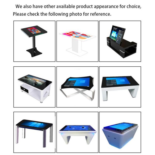 43 Inch Mobile Interactive Video Screen LCD Touch Screen Monitor Smart Coffee Table Touch Screen