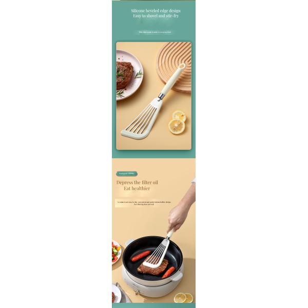 Versatile Stainless Steel Slotted Fish Spatula Heat Resistant Turner for Nonstick Cookware
