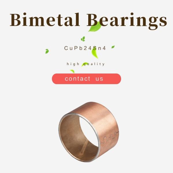 Thin Walled Design Bimetal Steel Bushes For Excavator Arm & Wheel