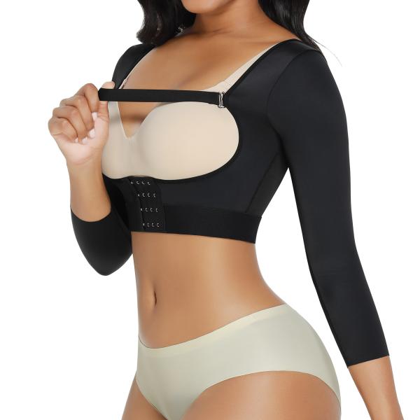 HEXIN High Compression Women Fitness Adjustable Chest Support Shaper Bra Slimming Shapewear Bodysuit