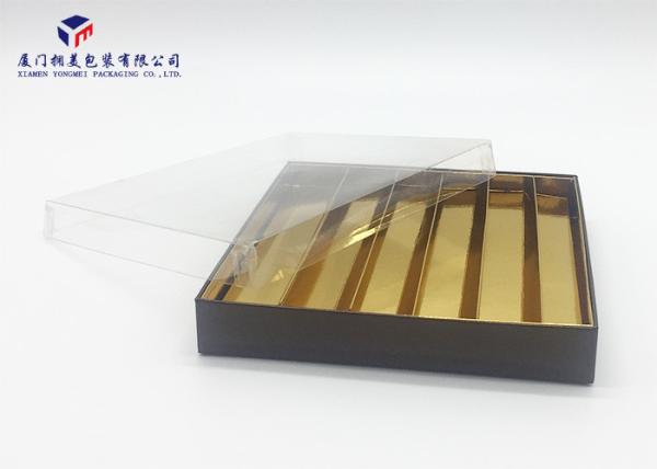 Transparent PET Cover For Hard Paper Box Clear Plastic Box Packaging 14.7X14.7X2cm