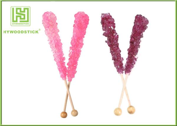 Craft Ideas Decorative Popsicle Sticks , Natural Wood Color Candy Floss Sticks Sterile