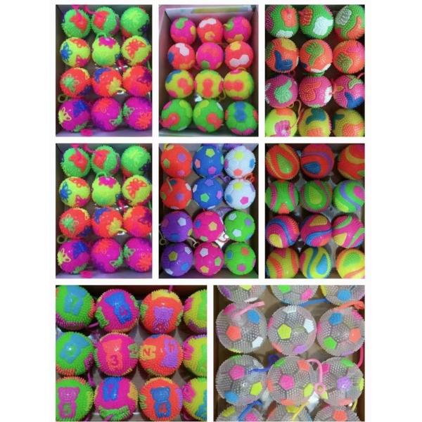 6.5CM/7.5CM светодиодный мигающий свет Колючий шар идеально подходит для детских праздников