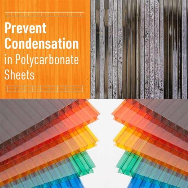 Anti UV 4mm 6mm 8mm 10mm Clear Alveolar Policarbonato Sheet , Hollow Poly Carbonate Panel