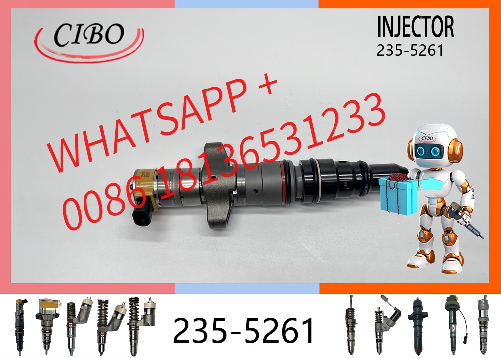 original 235-5261 Common Rail Fuel Injector for C7 C9 Engine Excavator Parts Mechanical Diesel Injector Assembly 20R-9433 Replacement for OEM Injector original new injector