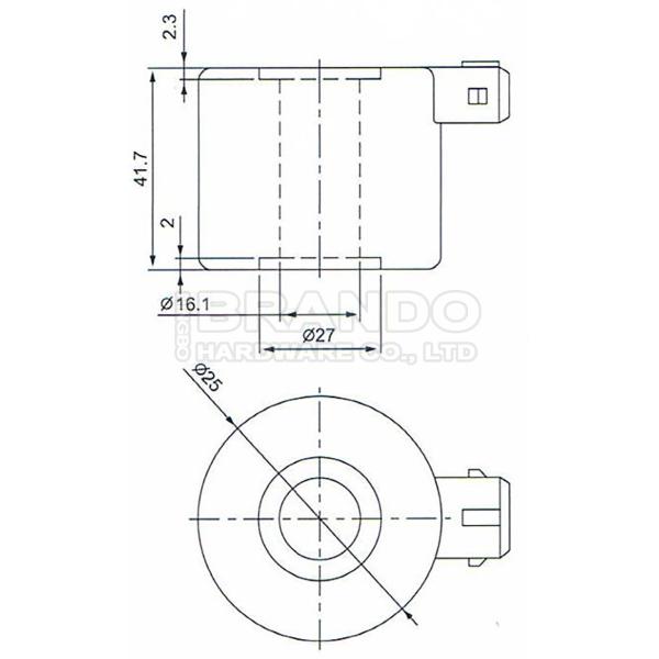 12V катушка клапана соленоида DC 20W 16mm для набора редуктора LPG CNG