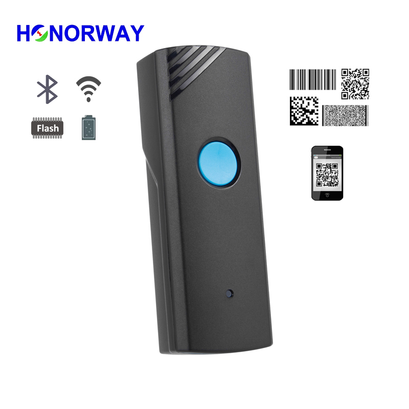 Customized Best Budget USB Dongle Bluetooth 1D 2D QR Portable Barcode Scanner Reader with Batch Storage&Uploading 