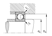 Трение стальной нагрузки шарикоподшипника тяги паза клетки глубокой высокой низкое