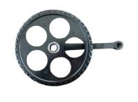 5 Holes Style Aço preto Bicicleta Roda de engrenagem 48 T * 165 mm