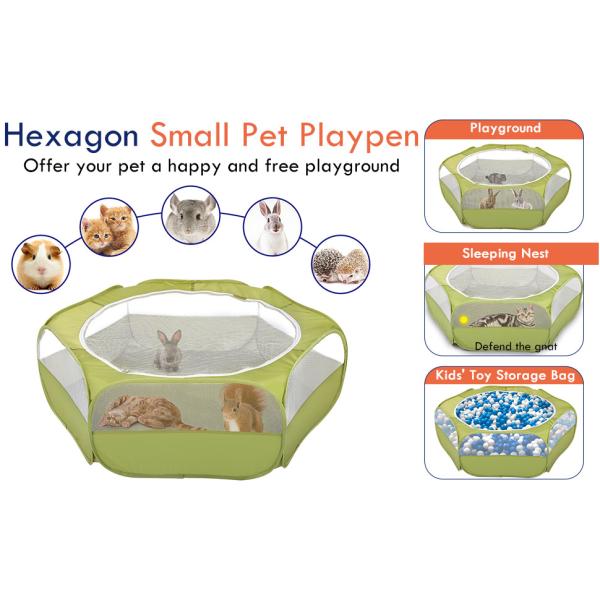 Tent Outdoor, Pet Enclosure Tent Suitable for Cats and Small Animals, Indoor Playpen Portable Exercise Tent with Car