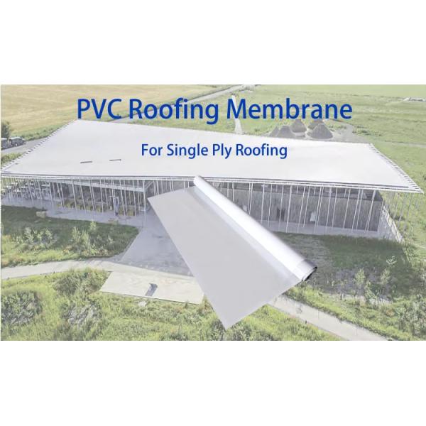 Système de toiture à couche unique soudable à membrane imperméable en PVC à haute réflectivité