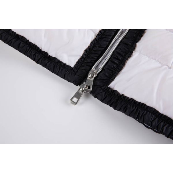 Women's Lightweight Down Jacket with Woven Polyester Shell and Contrast Trim in Short Length