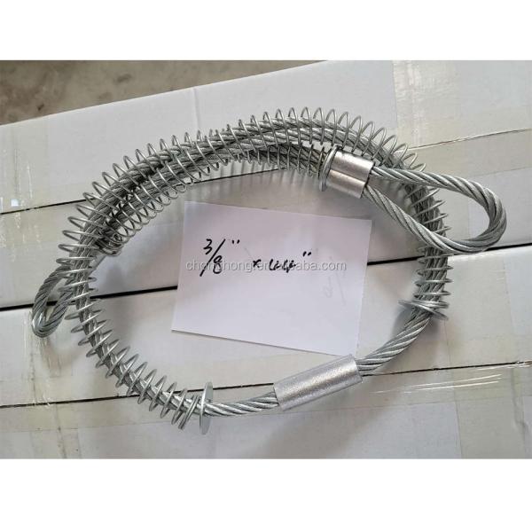 26 Cable Length Loop to Loop Galvanized WhipCheck Safety Cable for 1/6 Hose OEM Accepted